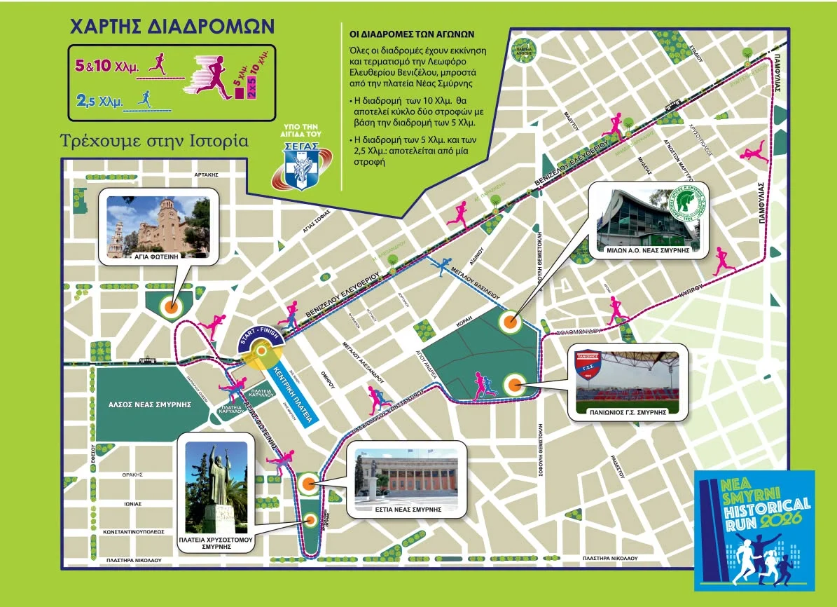 Κυκλοφοριακές ρυθμίσεις για το NEA SMYRNI HISTORICAL RUN 2026
